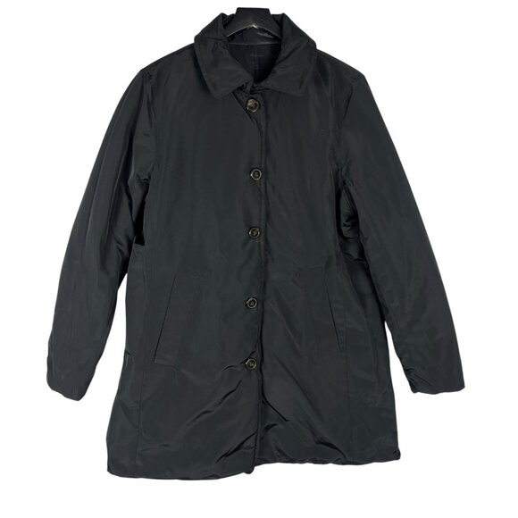 NWT Jones New York Quilted Reversible Down Duck Feather Coat in Black Size XL - Picture 9 of 10